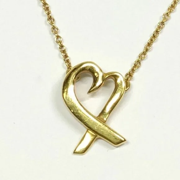 Tiffany and Co. Necklace Loving Heart Picasso Gold 367-050725 - Picture 3 of 9